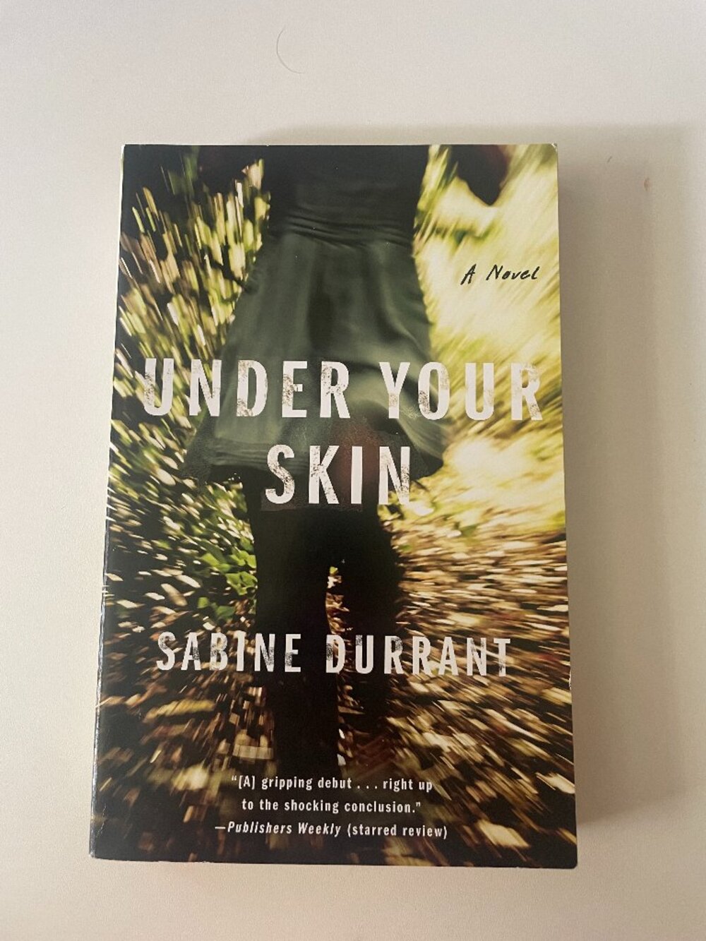 Under Your Skin by Sabine Durrant PB Book
